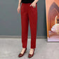 Variant image for Comfortable Women's Cotton Pants with Elastic Waistband, Relaxed Slim Fit, Multiple Colors Available-4