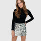 High Waist Black Sequin Mini Skirt for Women, Elegant Design with Comfortable Lining, Flattering Fit, Versatile Style-2