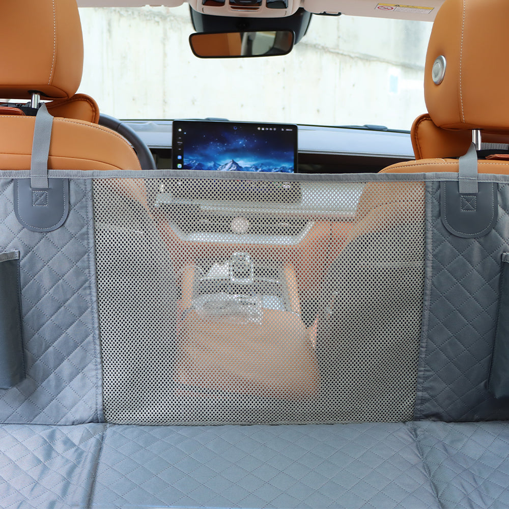 Car Seat Cover Hammock Water-Resistant Protector With Storage Pockets And Mesh Window For Cars And Trucks Fall 2025 Gift