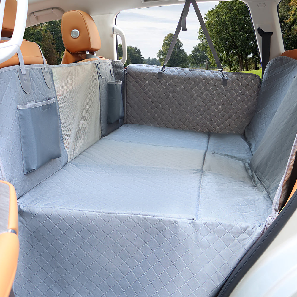 Car Seat Cover Hammock Water-Resistant Protector With Storage Pockets And Mesh Window For Cars And Trucks Fall 2025 Gift