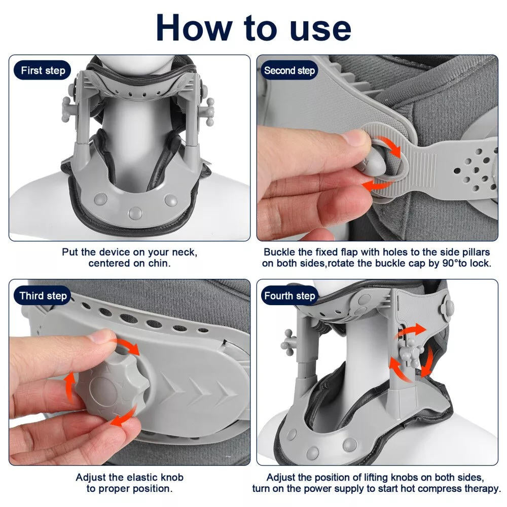 Airbag Heat Therapy Decompression, Fall 2025 Pain Relief – Neck Traction Device