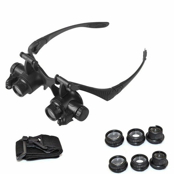 Glasses Magnifying With LED Headband Magnifier TikTok Viral Fall 2025 Gift Shadow Free Detail Work