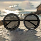 1-9 Flexible Tint Polarized Sunglasses with Integrated ND Filter Lenses, Retro Round Design for Men Women