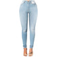 Variant image for High Waist Skinny Stretch Jeans for Women, Comfortable Fit, Versatile Blue, Black, Grey, Sizes XS-XL-26