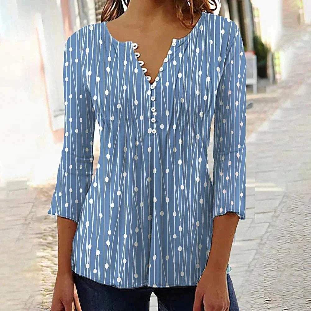 Variant image for Elegant Women's V-Neck White Blouse, Lightweight and Comfortable Spring Top for Casual or Formal Occasions-1
