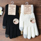 Womens Stretchy Knit Gloves - Stretch-Fitted, Wool Blend