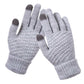 Womens Stretchy Knit Gloves - Stretch-Fitted, Wool Blend