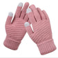 Womens Stretchy Knit Gloves - Stretch-Fitted, Wool Blend