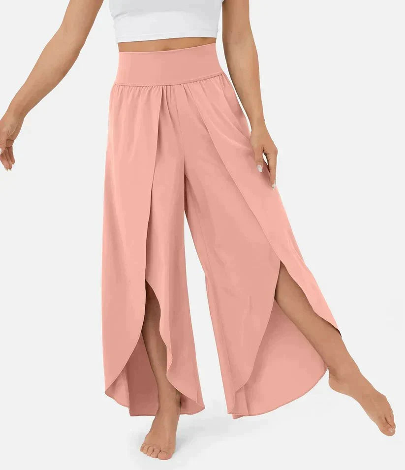 Variant image for High-Waisted Palazzo Pants for Women, Comfortable Wide-Leg Trousers, Lightweight Summer Fashion-36