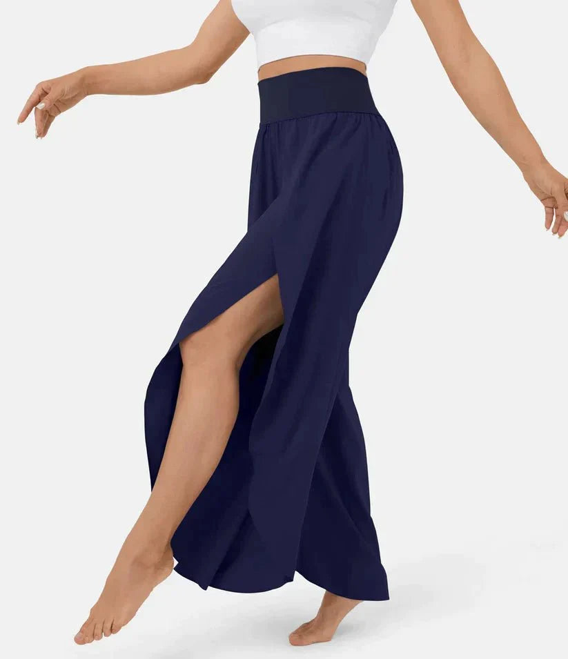 High-Waisted Palazzo Pants for Women, Comfortable Wide-Leg Trousers, Lightweight Summer Fashion-5