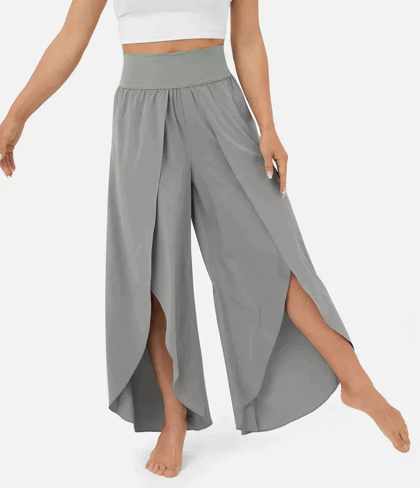 Variant image for High-Waisted Palazzo Pants for Women, Comfortable Wide-Leg Trousers, Lightweight Summer Fashion-26
