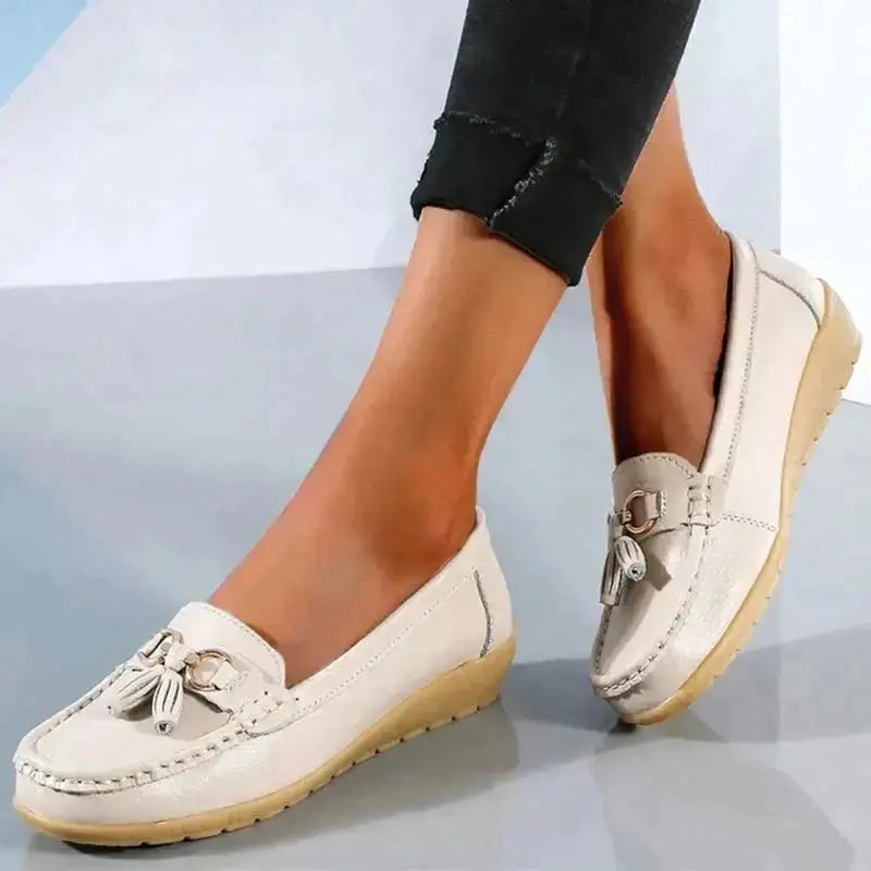 Variant image for Women's Orthopedic Moccasins, Breathable PU Leather Ladies Moccasin Shoes for Comfort and Support-41