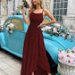 Elegant Women's Long Chiffon Dress, Fit and Flare Design, Versatile Summer and Wedding Guest Dresses-3
