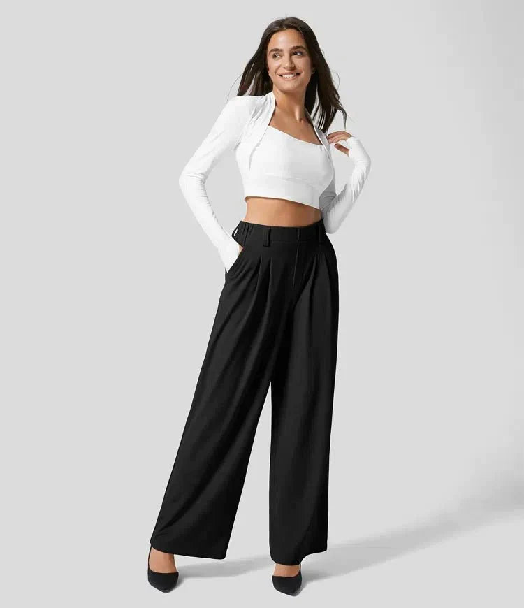 Women's Linen Pants - Ultra Comfort Trousers with Flattering Fit, Soft Fabric for Casual and Formal Wear-5