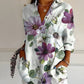 Variant image for Floral Breeze Women's Blouse - Lightweight, Breathable Plus Size Tops in S-5XL for Casual or Professional Style-49
