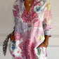 Variant image for Floral Breeze Women's Blouse - Lightweight, Breathable Plus Size Tops in S-5XL for Casual or Professional Style-1