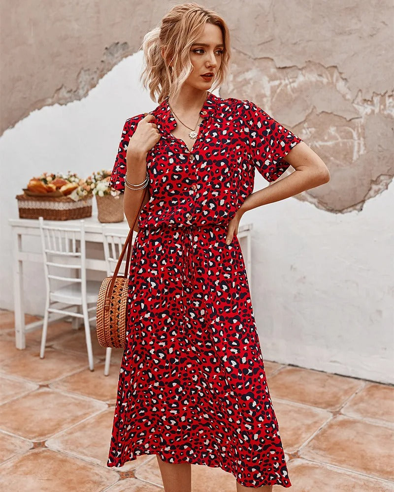 Variant image for Elegant Women's Dress, Flattering Cut Knee-Length Formal Dress in Luxurious Soft Fabric for All Occasions-31