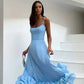 Variant image for Elegant Floral Maxi Dress with Ruffles, Sleeveless A-Line Long Dress for Women, Summer Party Style-9