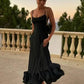Elegant Floral Maxi Dress with Ruffles, Sleeveless A-Line Long Dress for Women, Summer Party Style-1