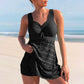 Plus Size Swimwear Venice Two-Part Tankini Swimsuit with Adjustable Straps and Padded Cups for Comfort and Style-1