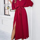 Variant image for Elegant V-Neck Summer Dress for Women - Perfect Wedding Guest or Formal Event Attire, Knee-Length, Comfortable Fit-9