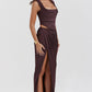 Elegant Corset Maxi Skirt Set with Flattering Silhouette for Versatile Styling and Chic Occasions-4