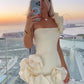 Variant image for Elegant Floral Mini Dress for Women - Flattering Cocktail Dress for Wedding Guests and Summer Events-5