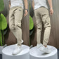 Mens Black Cargo Pants - Lightweight Stretch Trousers for Ultimate Comfort, Sizes 29-37-4