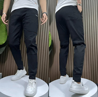 Variant image for Mens Black Cargo Pants - Lightweight Stretch Trousers for Ultimate Comfort, Sizes 29-37-1