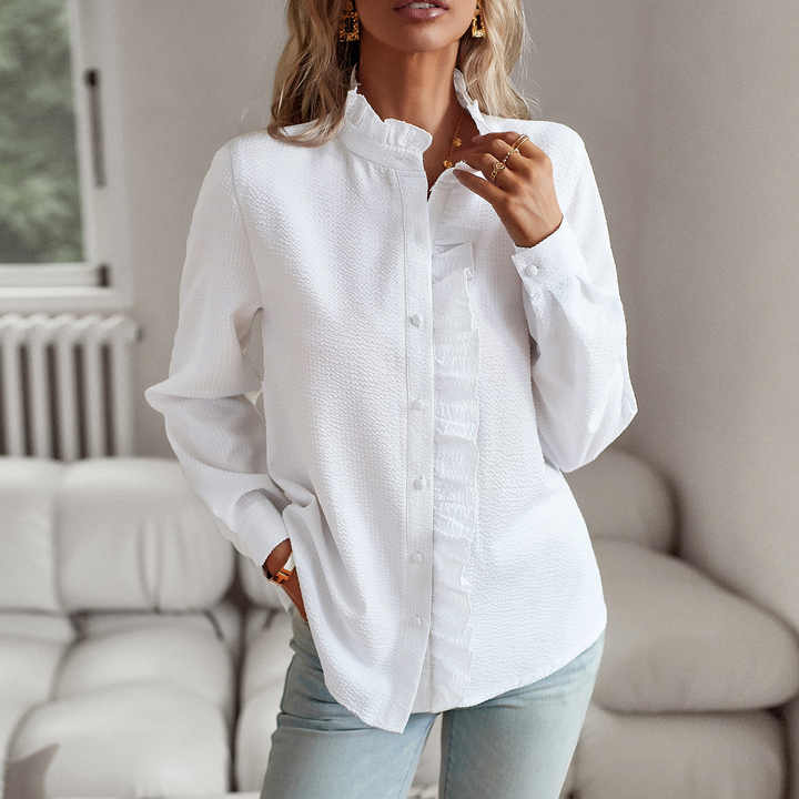 Variant image for Airy Loose Fit Blouse for Women in Soft Breathable Fabric - Stylish Summer Top Available in Multiple Colors-5