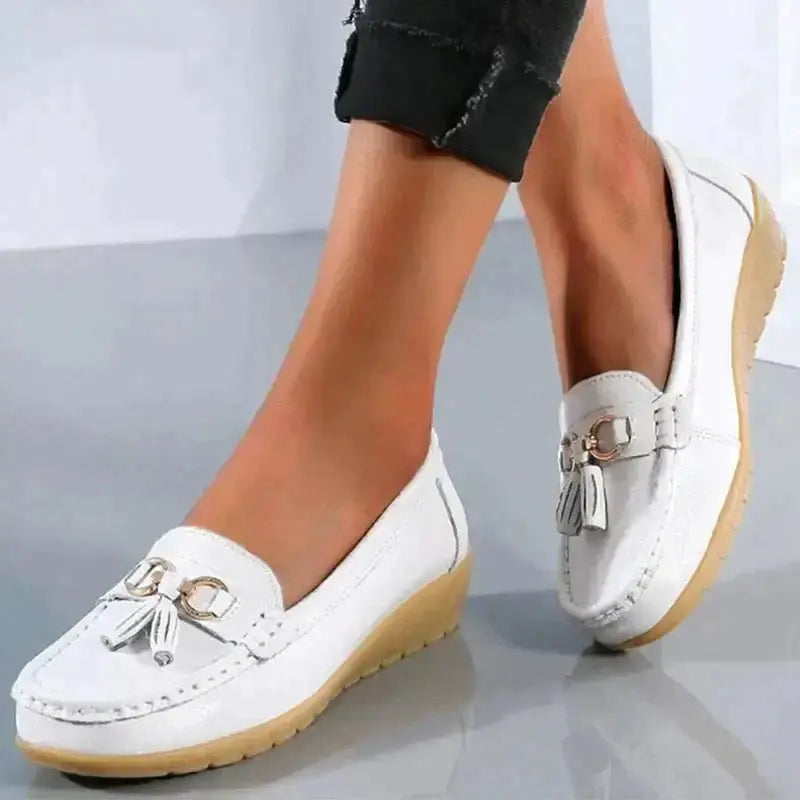 Variant image for Women's Orthopedic Moccasins, Breathable PU Leather Ladies Moccasin Shoes for Comfort and Support-58