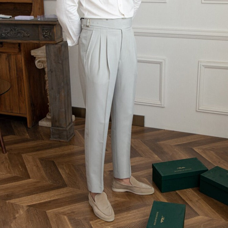 Stylish Loop Detail Pants for Modern Silhouette, Comfortable Fit, Versatile for Casual and Semi-Formal Wear-5