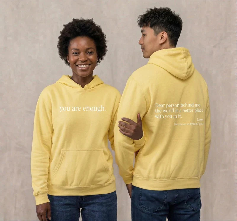 Unisex Warm Hoodie - Graphic Front-Pocket Hoodie With Back Print, Fleece-Lined, Casual Wear