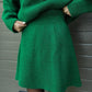 Plush Flattering Women’s Sweater Skirt Kit - Pullover Crewneck, Knit High-Waist A-Line Mini Skirt For Fall