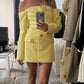 Tailored Off-Shoulder Blazer with Built-In Corset in Italian Suiting Fabric, Long Sleeve Elegant Fit-6