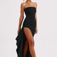 Off-Shoulder Twisted Maxi Dress for Women, Elegant Long Dress with Flattering Silhouette, Versatile Evening Wear-6