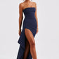 Off-Shoulder Twisted Maxi Dress for Women, Elegant Long Dress with Flattering Silhouette, Versatile Evening Wear-3