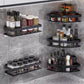 Aluminum Alloy Bathroom Shelf - No Drill Household Organizers for Shampoo, Kitchen Storage, Water-Resistant Design